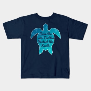 Save The Sea Turtles Protect The Earth Environment Gift Kids T-Shirt